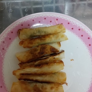 餃子の皮でチーズ巻き